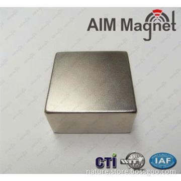block neodymium 50.8x50.8x25.4mm n40 magnet